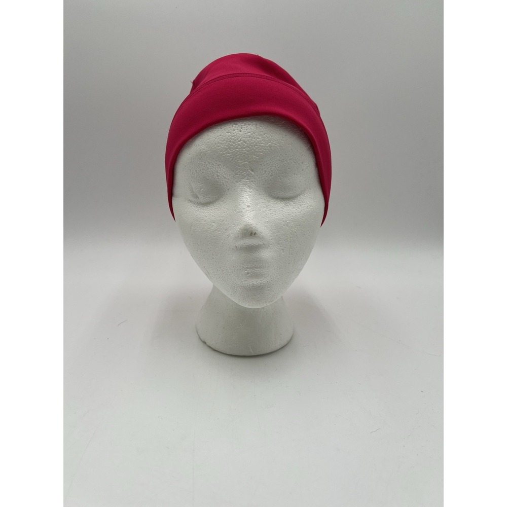 Columbia Women's Omni-Heat Ponytail Beanie Pink S/M Fleece Lined Running Hat